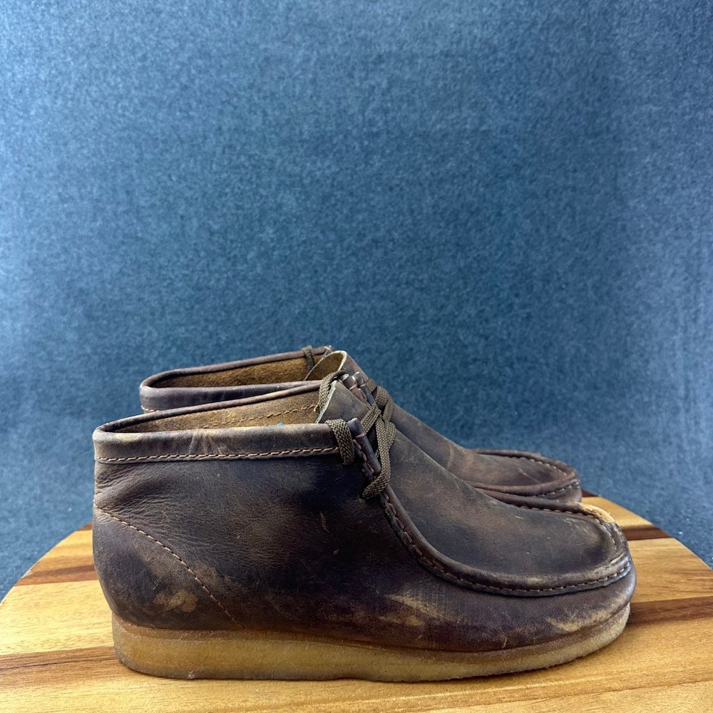 Clarks Originals Wallabee Boots Moccasin Lace Up 35425 Beeswax 11 Men's Shoes